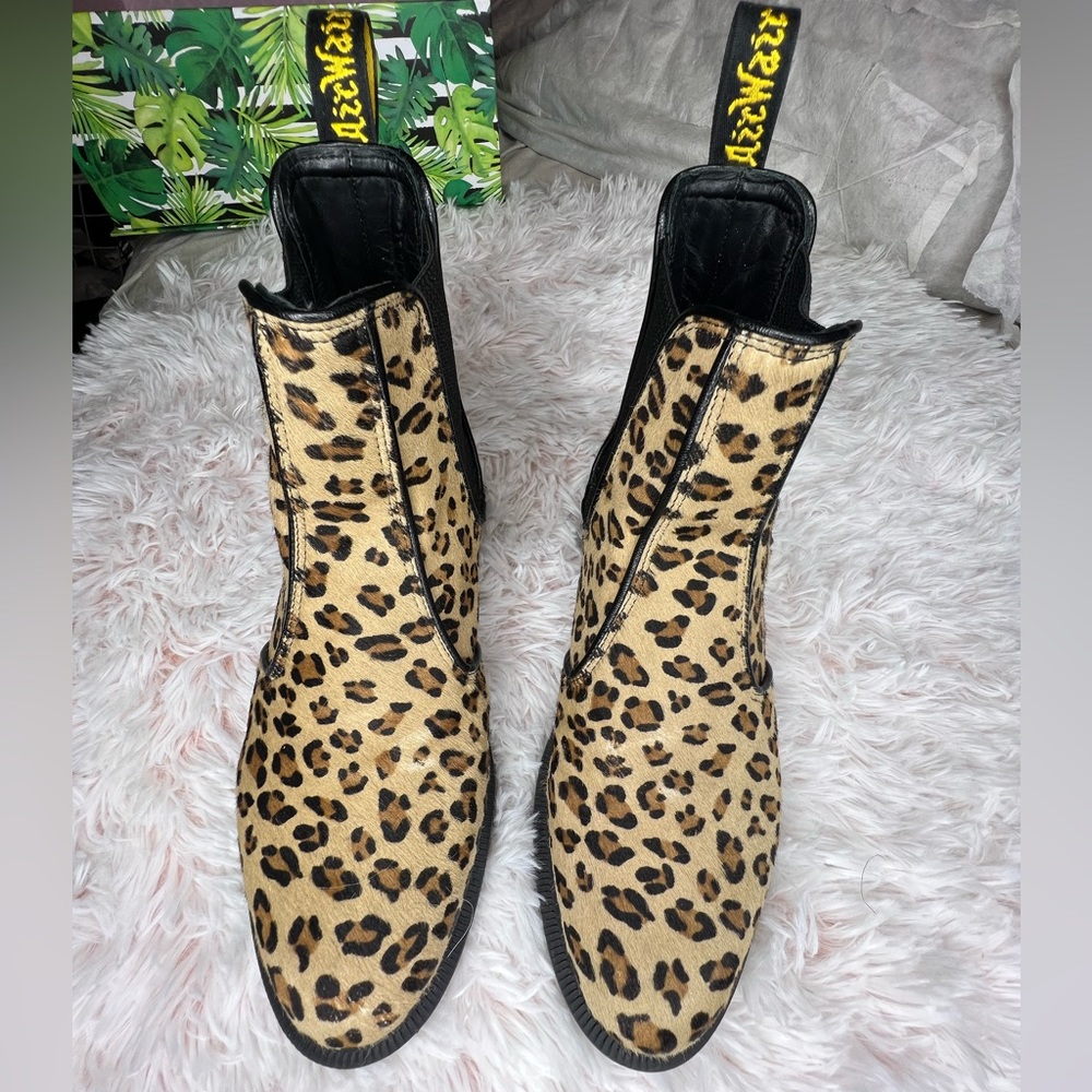 Leopard print Doc Martens worn size 10